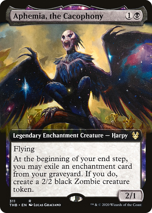 Aphemia, the Cacophony (Extended Art) (THB-311) - Theros Beyond Death: (Extended Art) Foil