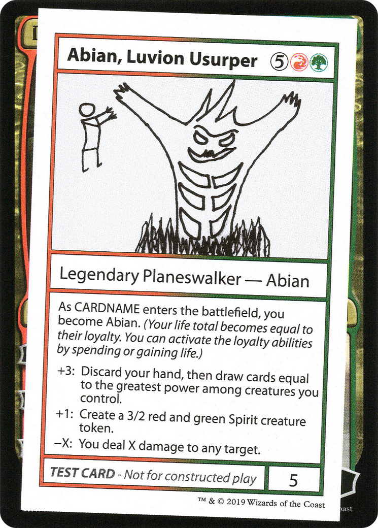 Abian, Luvion Usurper (No PW Symbol) (CMB1-) - Mystery Booster Playtest Cards 2021 (Playtest)