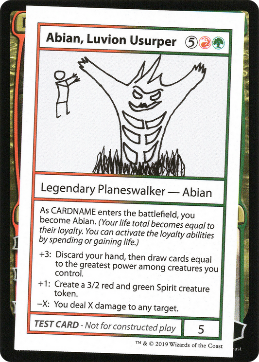 Abian, Luvion Usurper (No PW Symbol) (CMB1-) - Mystery Booster Playtest Cards 2021 (Playtest)
