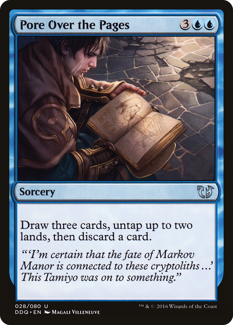 Pore Over the Pages (DDQ-028) - Duel Decks: Blessed vs. Cursed