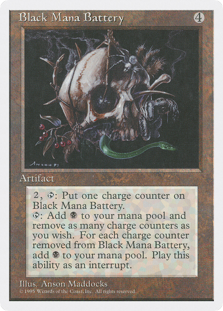 Black Mana Battery (4ED-298) - Fourth Edition