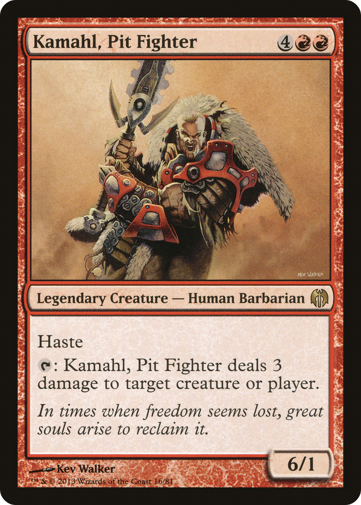 Kamahl, Pit Fighter (DDL-016) - Duel Decks: Heroes vs. Monsters