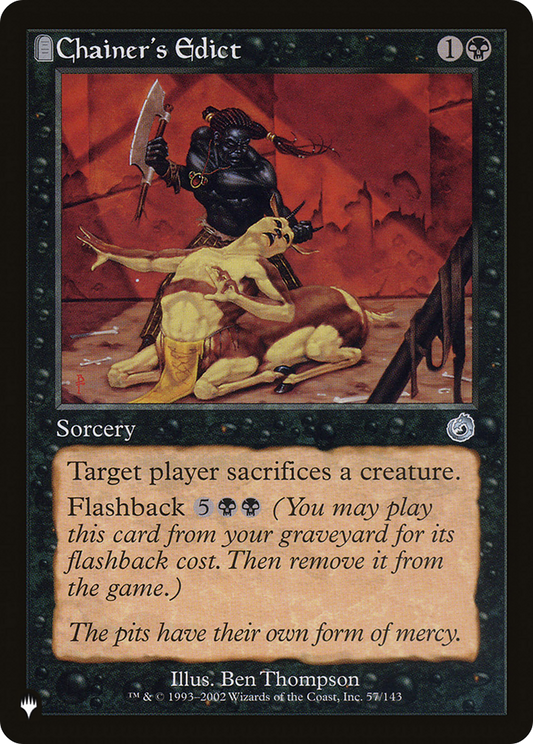 Chainer's Edict (LIST-TOR-57) - The List: (tombstone)
