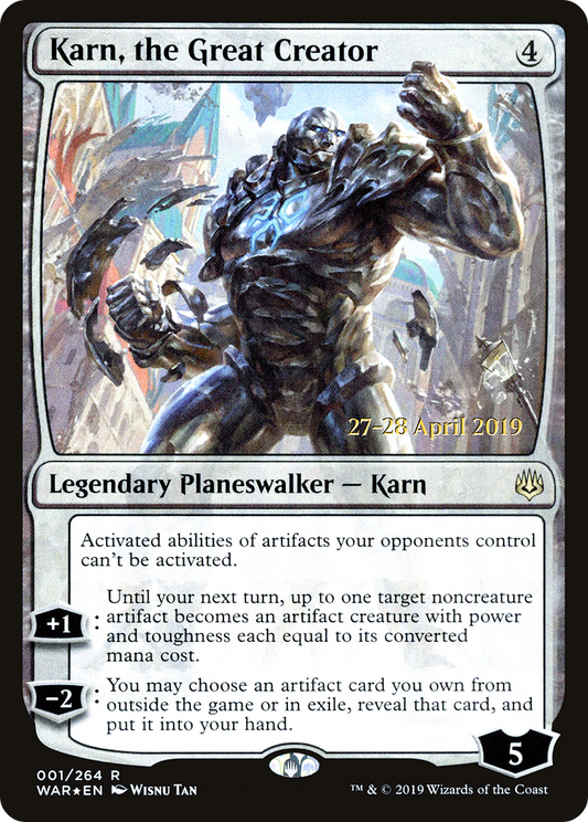 Karn, the Great Creator (PWAR-01S) - War of the Spark Promos Foil