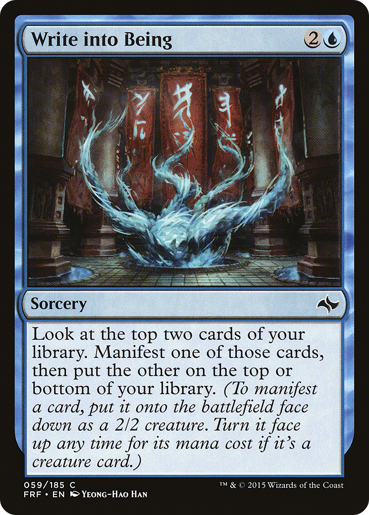 Write into Being (FRF-059) - Fate Reforged