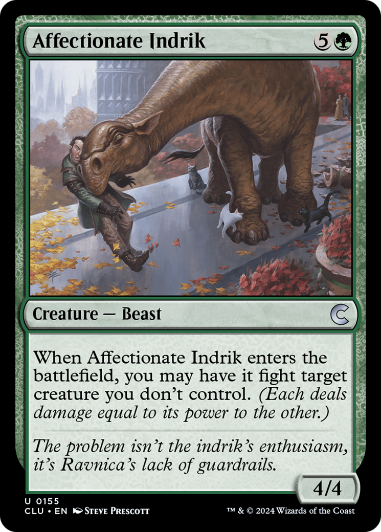 Affectionate Indrik (CLU-155) - Ravnica: Clue Edition