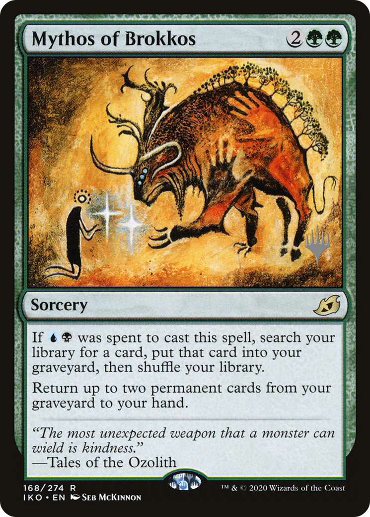 Mythos of Brokkos (PPIKO-168P) - Ikoria: Lair of Behemoths Promos (Promo Pack) Foil