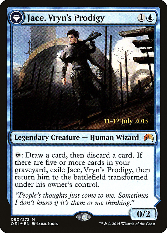 Jace, Vryn's Prodigy // Jace, Telepath Unbound (PORI-60S) - Magic Origins Promos: (originpwdfc) Foil