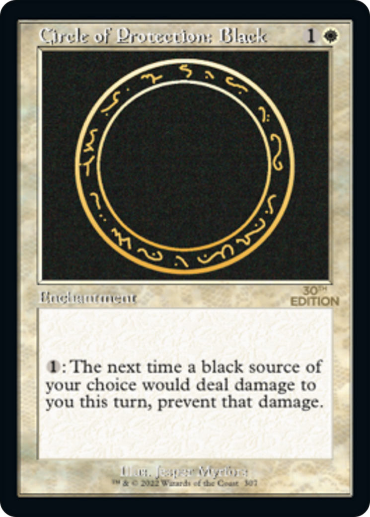 Circle of Protection: Black (30A-307) - 30th Anniversary Edition