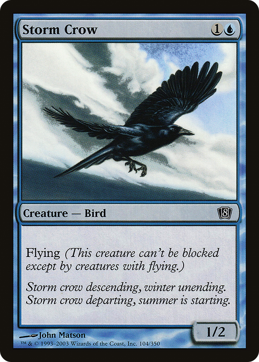 Storm Crow (8ED-104★) - Eighth Edition Foil