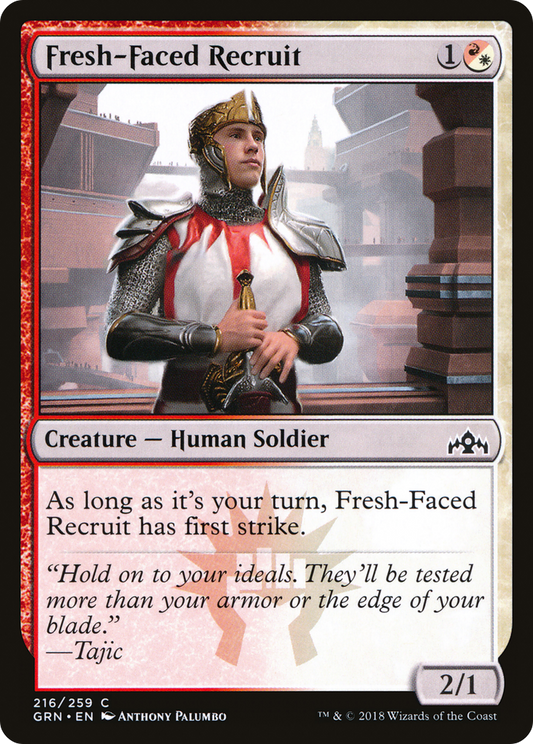 Fresh-Faced Recruit (GRN-216) - Guilds of Ravnica Foil