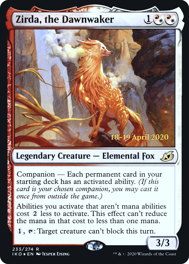 Zirda, the Dawnwaker (PIKO-233S) - Ikoria: Lair of Behemoths Promos: (companion) Foil