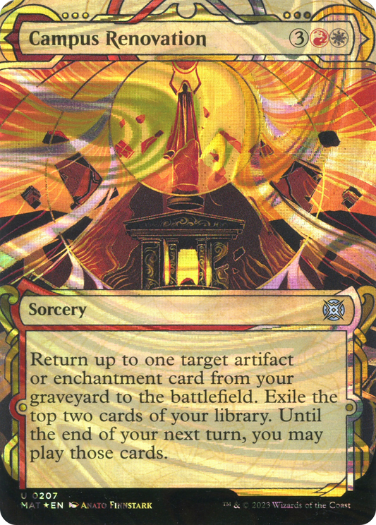 Campus Renovation (Halo Foil) (MAT-207) - March of the Machine: The Aftermath: (Showcase) (Borderless) Foil