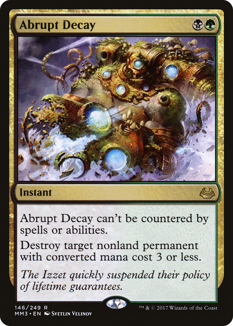 Abrupt Decay (MM3-146) - Modern Masters 2017 Foil