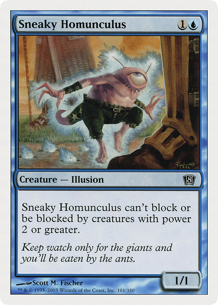 Sneaky Homunculus (8ED-101) - Eighth Edition