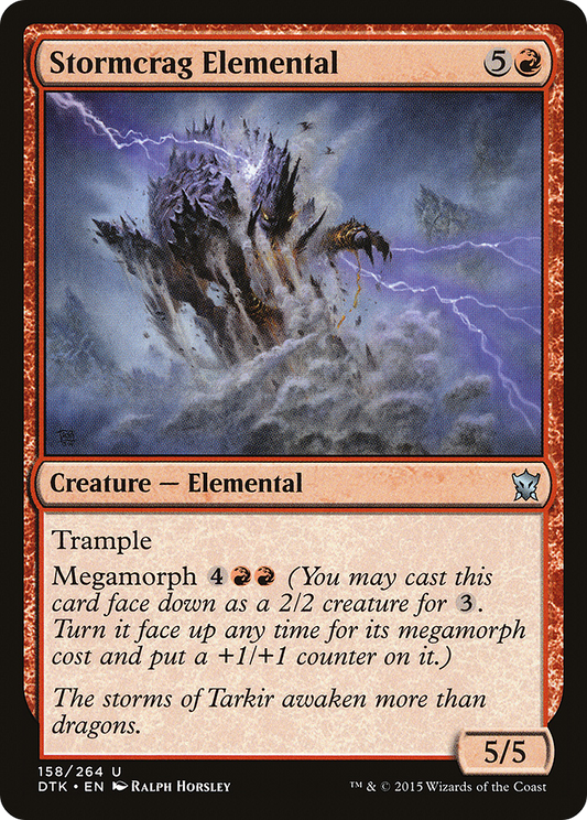 Stormcrag Elemental (DTK-158) - Dragons of Tarkir Foil