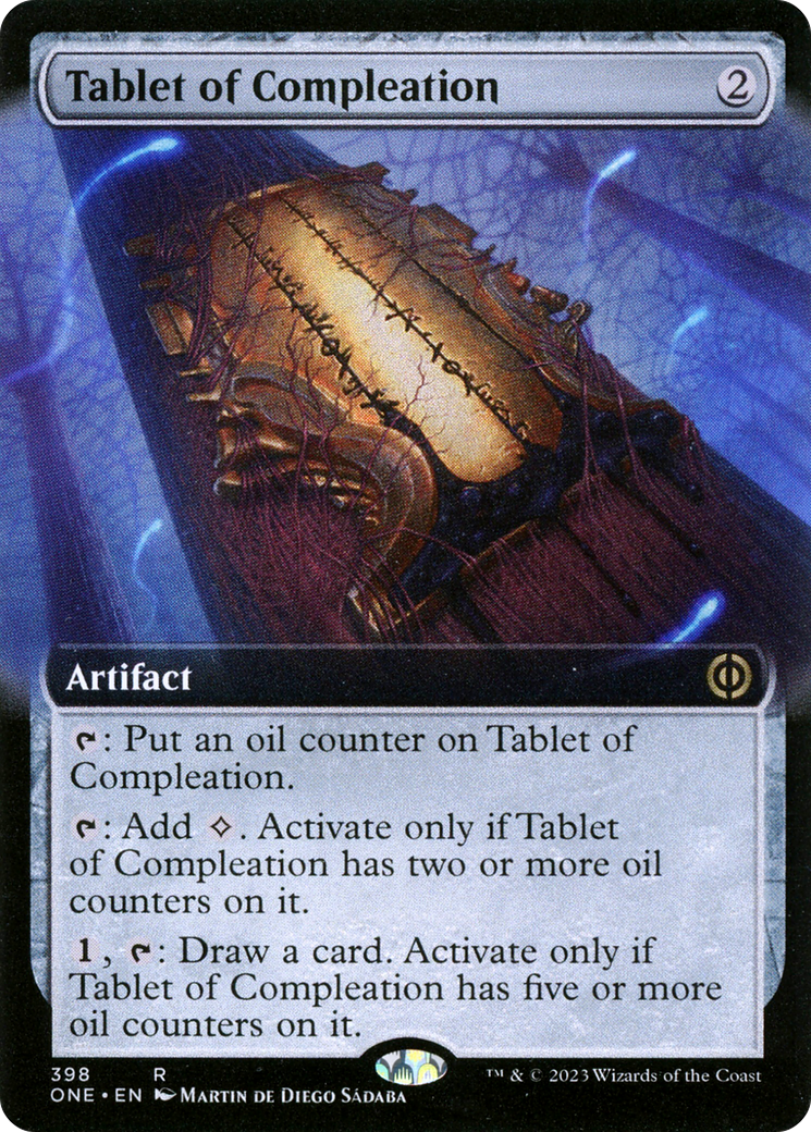 Tablet of Compleation (ONE-398) - Phyrexia: All Will Be One: (Extended Art) Foil