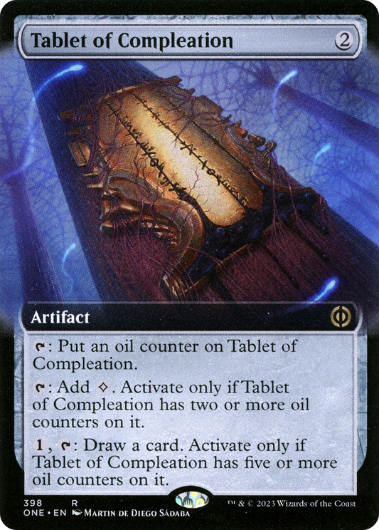 Tablet of Compleation (ONE-398) - Phyrexia: All Will Be One: (Extended Art) Foil