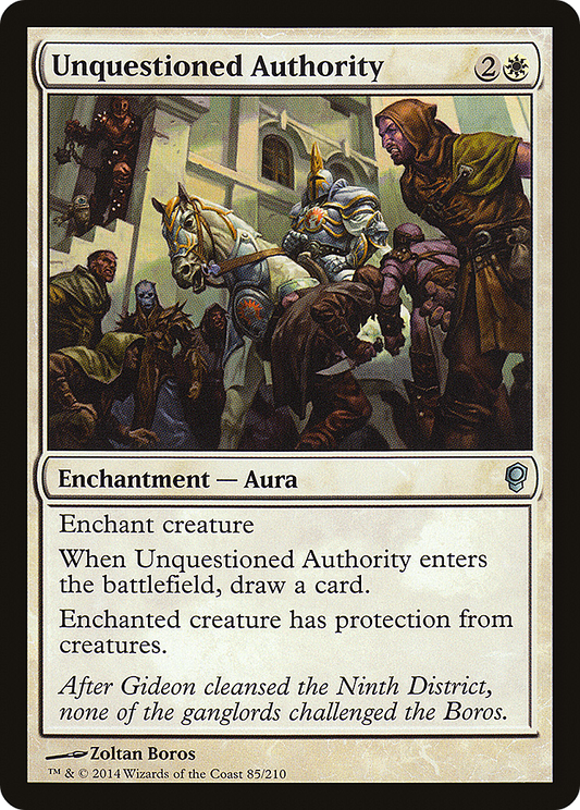 Unquestioned Authority (CNS-085) - Conspiracy Foil