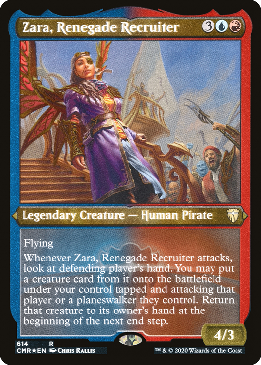 Zara, Renegade Recruiter (CMR-614) - Commander Legends Foil