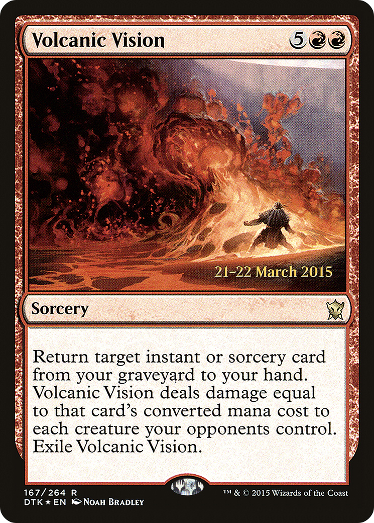 Volcanic Vision (PRE-167S) - Dragons of Tarkir Promos (Prerelease) Foil