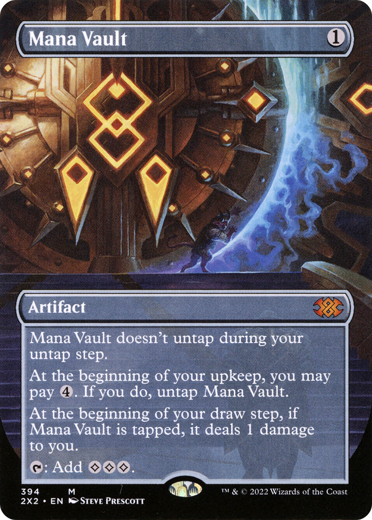 Mana Vault  (Borderless)(2X2-394) - Double Masters 2022