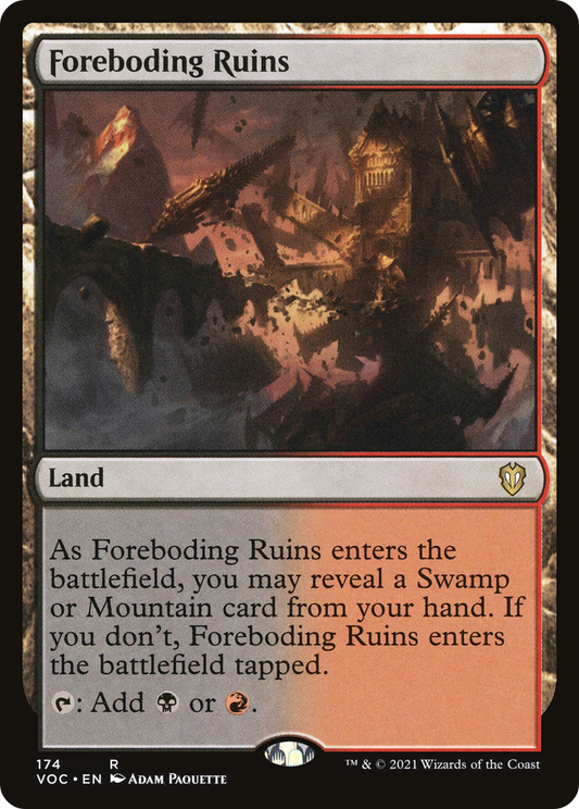 Foreboding Ruins (VOC-174) - Crimson Vow Commander