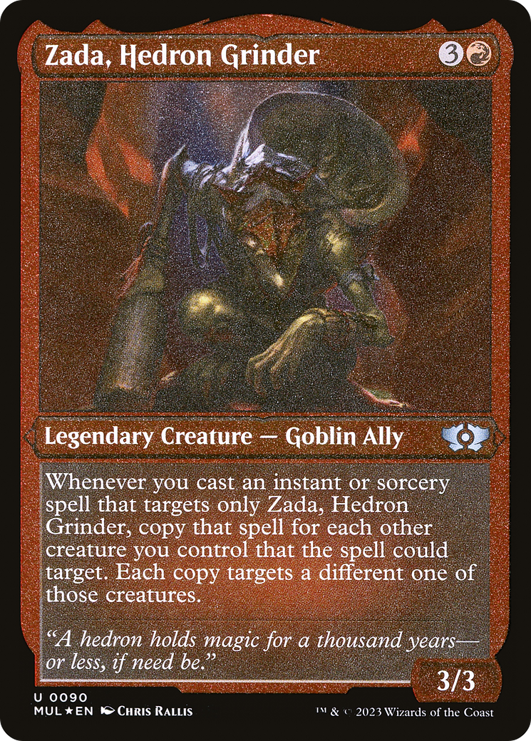 Zada, Hedron Grinder (MUL-090) - Multiverse Legends Etched Foil