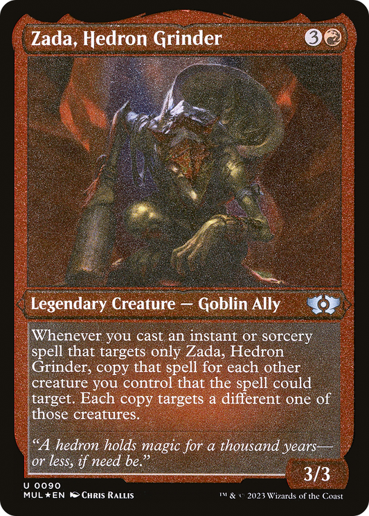 Zada, Hedron Grinder (MUL-090) - Multiverse Legends Etched Foil