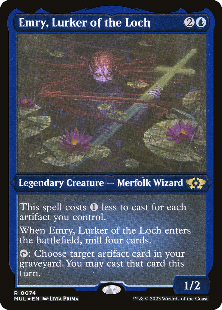 Emry, Lurker of the Loch (MUL-074) - Multiverse Legends Etched Foil