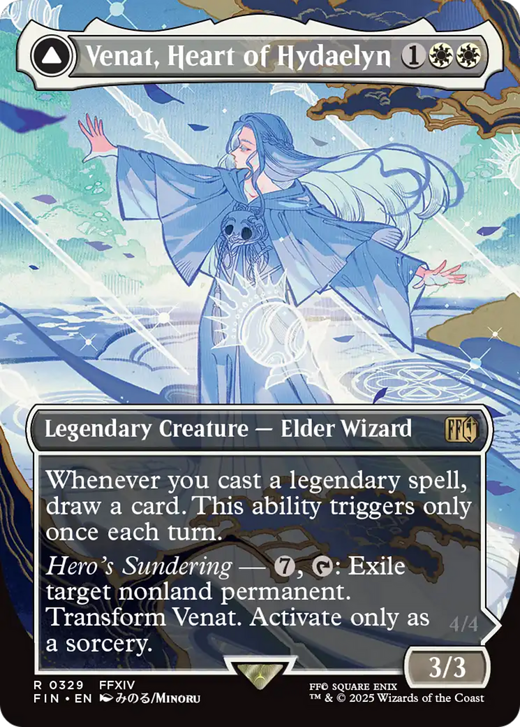 Venat, Heart of Hydaelyn (Borderless) (FIN-329) - FINAL FANTASY (Borderless) Foil