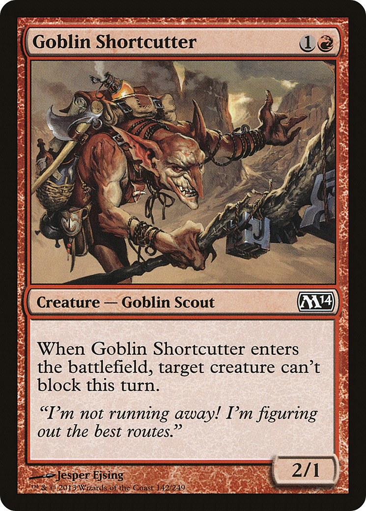 Goblin Shortcutter (M14-142) - Magic 2014 Foil