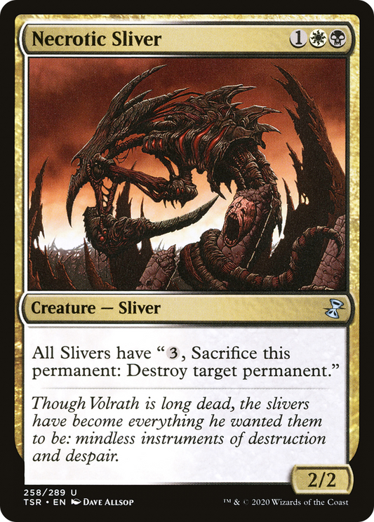 Necrotic Sliver (TSR-258) - Time Spiral Remastered Foil