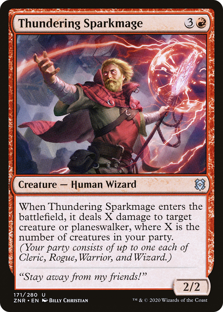 Thundering Sparkmage (ZNR-171) - Zendikar Rising