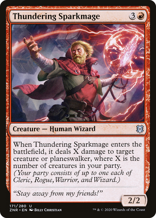 Thundering Sparkmage (ZNR-171) - Zendikar Rising