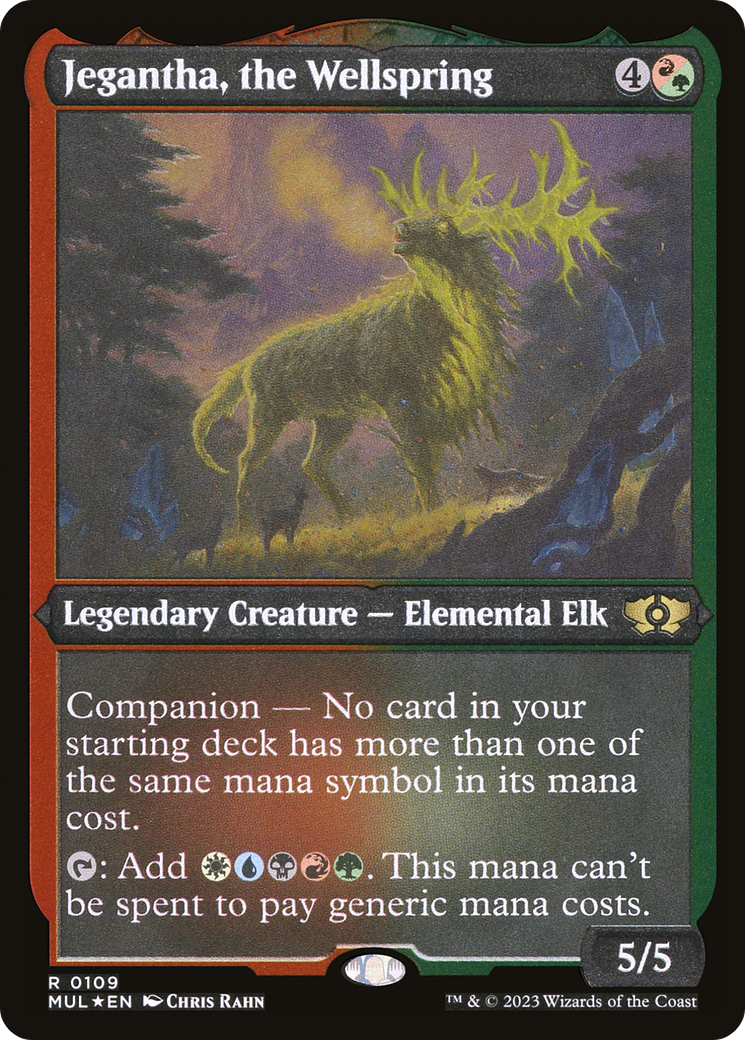 Jegantha, the Wellspring (MUL-109) - Multiverse Legends: (companion) Etched Foil