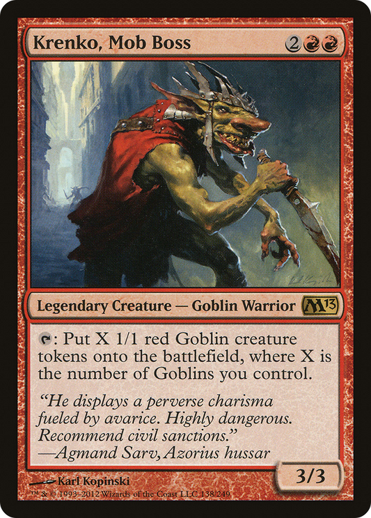 Krenko, Mob Boss (M13-138) - Magic 2013