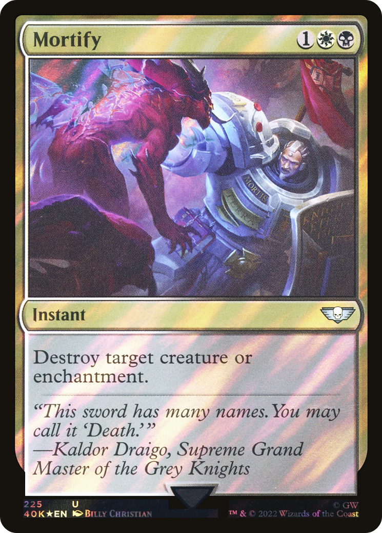 Mortify (Surge Foil) (40K-225) - Warhammer 40,000 Commander Foil