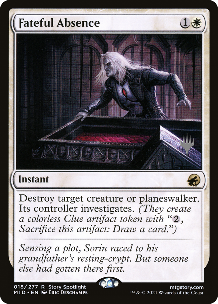 Fateful Absence (PPMID-18P) - Innistrad: Midnight Hunt Promos (Promo Pack)