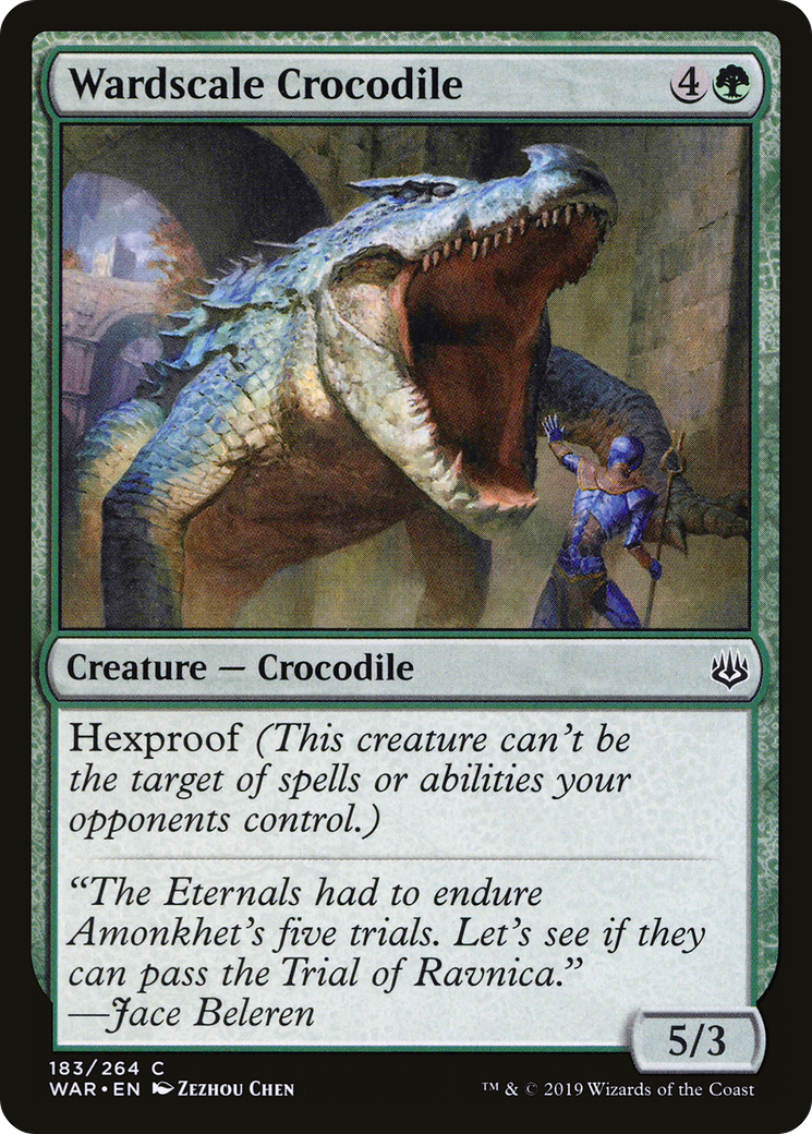 Wardscale Crocodile (WAR-183) - War of the Spark Foil