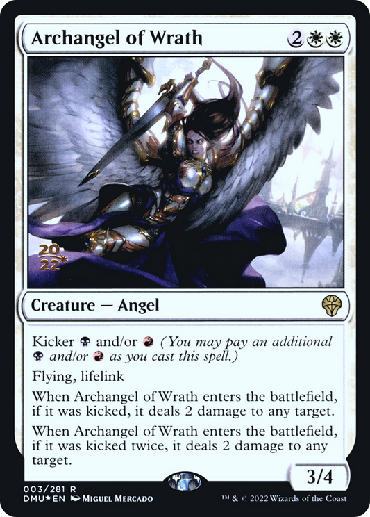 Archangel of Wrath (PRE-003) - Dominaria United Promos (Prerelease) Foil