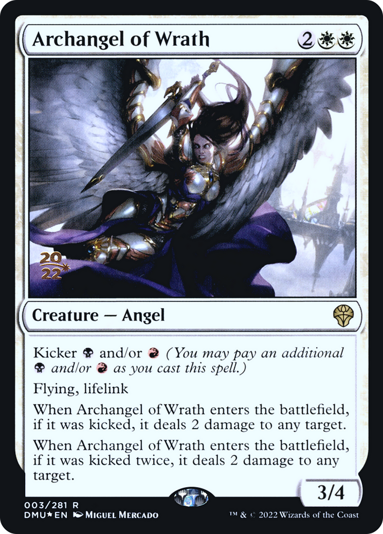 Archangel of Wrath (PDMU-03S) - Dominaria United Promos Foil