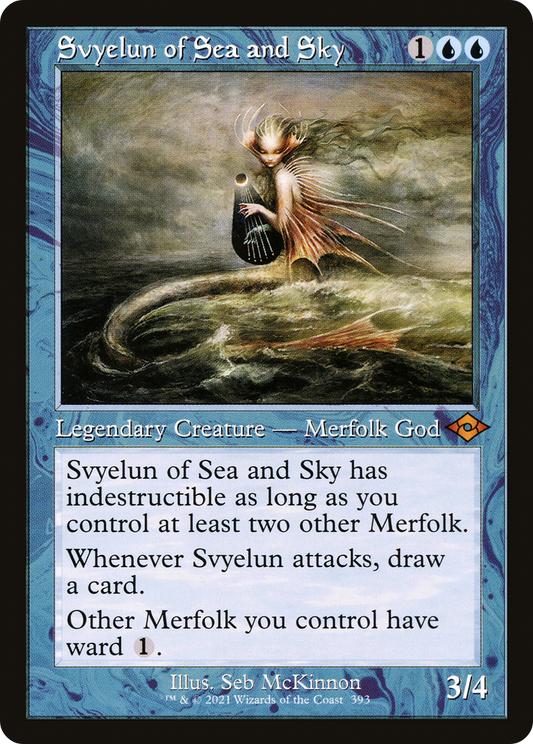 Svyelun of Sea and Sky (MH2-393) - Modern Horizons 2 Etched Foil