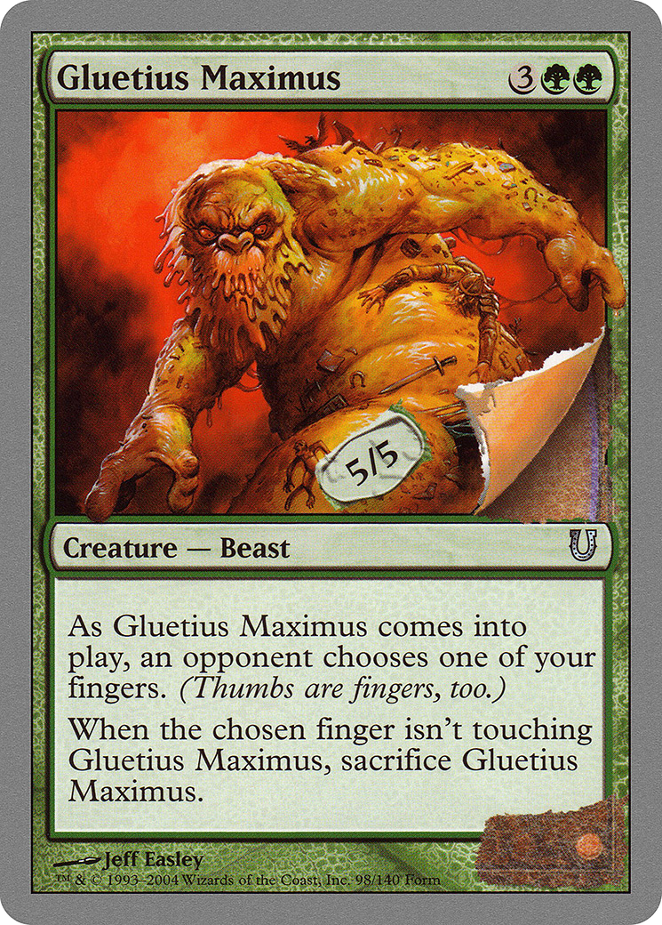 Gluetius Maximus (UNH-098) - Unhinged Foil