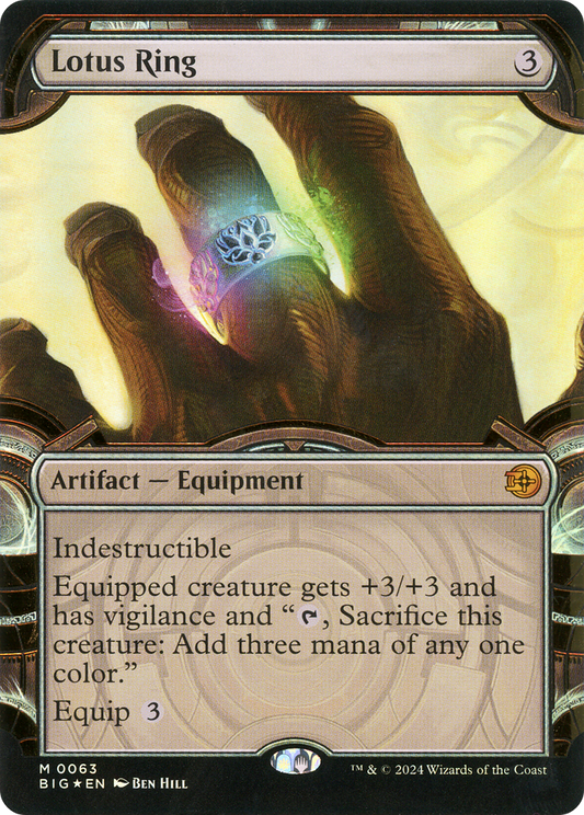 Lotus Ring (BIG-063) - The Big Score: (Showcase) (Raised Foil) Foil