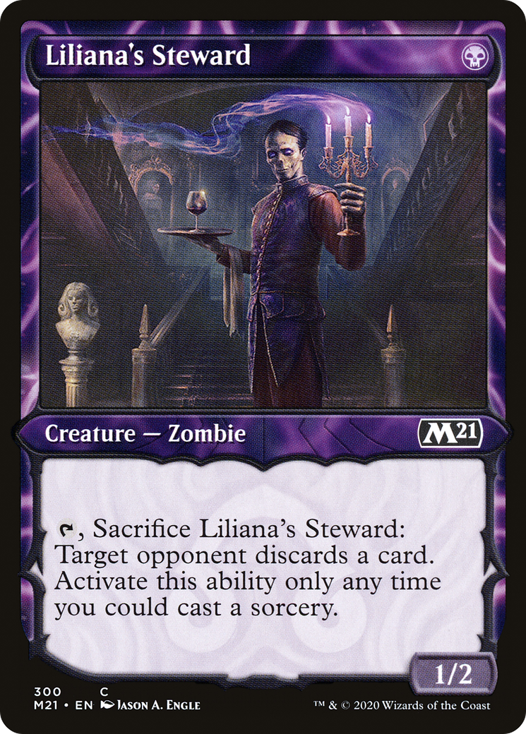 Liliana's Steward (M21-300) - Core Set 2021: (Showcase) Foil