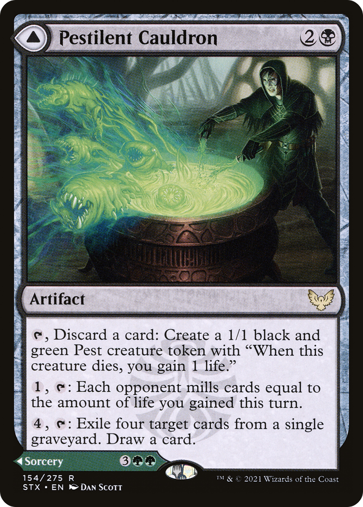 Pestilent Cauldron  (STX-154) - Strixhaven: School of Mages Foil