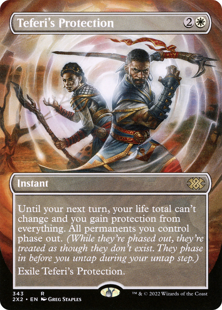 Teferi's Protection  (Borderless)(2X2-343) - Double Masters 2022
