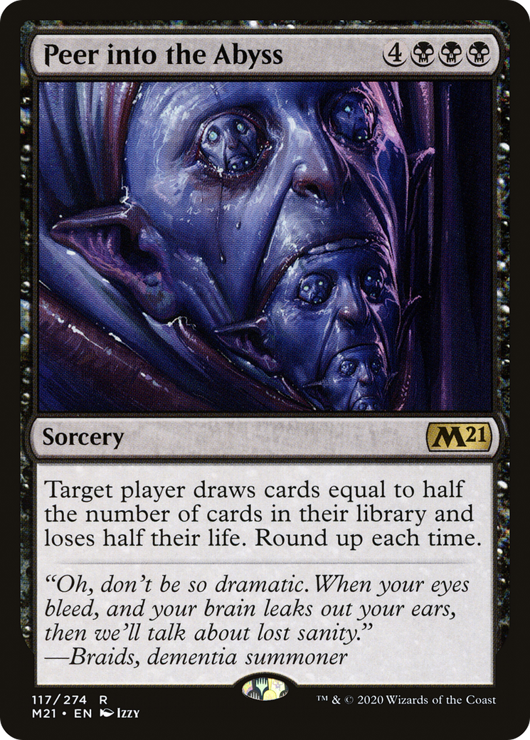 Peer into the Abyss (M21-117) - Core Set 2021 Foil