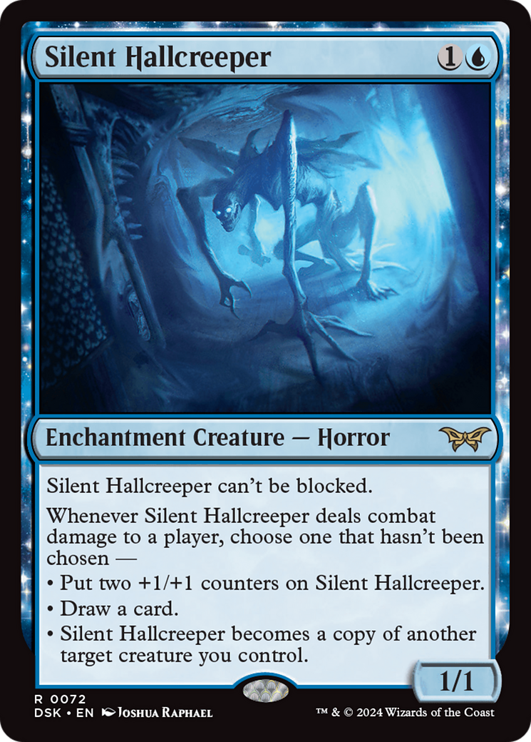 Silent Hallcreeper (DSK-072) - Duskmourn: House of Horror: (nyxtouched) Foil